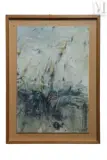Sans titre by Michel Potage, 1983, Aquarelle et fusain sur papier, sold Apr 2022