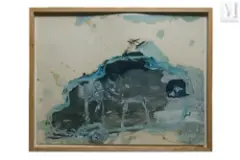 Sans titre by Michel Potage, 1987, Huile sur papier, sold Apr 2022