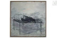 Sans titre by Michel Potage, 2002, Huile sur papier, sold Apr 2022