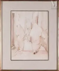 La Medina by Victor Sarfati, Aquarelle, sold Apr 2022