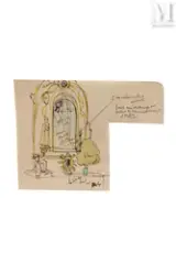 Saint Nicolas Bari, Alicante by Edy Legrand, Encre et crayons de couleurs, sold Apr 2022