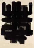 Lithographie n°3 by Pierre Soulages, 1957, Lithographie en couleurs, épreuve, sold Apr 2022