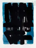 Lithographie n°5 by Pierre Soulages, 1957, Lithographie en noir, épreuve, sold Apr 2022
