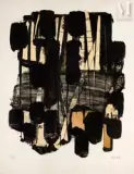 Lithographie n°11 by Pierre Soulages, 1963, Lithographie en couleurs, épreuve, sold Apr 2022