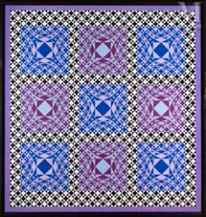 Jatek by Victor Vasarely, 1984, Acrylique sur toile, sold Mar 2022