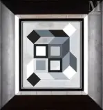 Tridim-Deta-A by Victor Vasarely, 1969, Acrylique sur panneau, sold Mar 2022