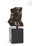 Portrait d'homme by Igor Mitoraj, 1984, Bronze à patine brune, sold Mar 2022