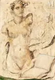 Composition au buste et au livre by Maria Aleksandrovna Lagorio, Huile sur toile, sold Feb 2022