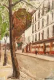 Rue de Dantzig, Paris by Issac Dobrinsky, Huile sur toile, sold Feb 2022