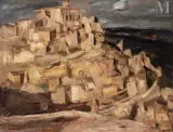 Paysage de Corse by Pierre Wolkonsky, Huile sur toile, sold Feb 2022