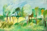 Les arbres, circa 1925 by André Lanskoy, Huile sur toile, sold Feb 2022
