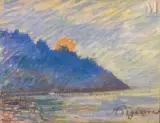 Lever de soleil au Lavandou by Auguste Pégurier, Pastel, sold Jan 2022