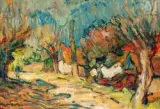Paysage by Abel Bertram, Huile sur toile d'origine, sold Dec 2021