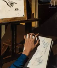 La main by José Manuel Capuletti, Huile sur toile, sold Dec 2021