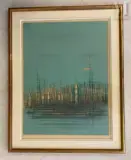 Les fusées by Jean Carzou, Lithographie en couleurs sur papier, sold Dec 2021