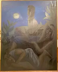Le Veilleur by Camille Claus, Huile sur toile, sold Dec 2021