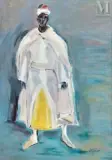 Le Mokhazni, circa 1990 by Hassan El Glaoui, Huile sur toile d'origine, sold Dec 2021