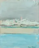 Rabat by Hassan El Glaoui, Huile sur toile d'origine, sold Dec 2021