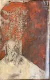 Apparition by René Acht, 1960, Huile sur toile, sold Dec 2021