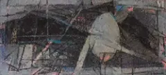 Composition by André Bréchet, Huile sur toile, sold Dec 2021