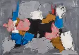 Sans titre by Francis Bott, 1960, Huile sur toile, sold Dec 2021