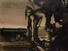 Drame de Zeus by Gianni Bertini, 1961, Huile sur toile, sold Dec 2021