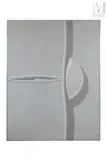 Unbuttoned button by Domenico Gnoli, 1969, Acrylique et sable sur toile, sold Dec 2021
