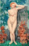 Nu debout by Jules Oury dit Marcel-Lenoir, vers 1928, Huile sur panneau, sold Nov 2021