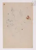 Adam et Eve by Jules Oury dit Marcel-Lenoir, 1898, Encre noire et aquarelle, sold Nov 2021