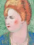 Môme Pervenche, Futur Fréhel by Jules Oury dit Marcel-Lenoir, 1906, Pastel sur papier, sold Nov 2021
