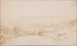 Paysage arboré by Philips Koninck, Plume et encre brune sur traits de crayon noir, sold Nov 2021