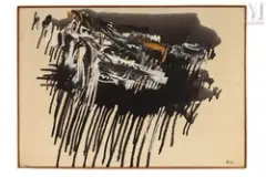 Sans titre by Yannis Gaïtis, Huile sur toile, sold Nov 2021