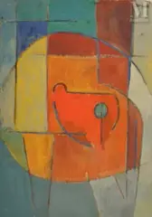 Composition by Jean-Jacques Deyrolle, Gouache sur papier, sold Nov 2021
