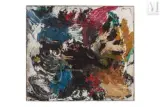 Composition by Ger Lataster, 1959, Huile sur toile, sold Nov 2021