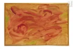 Paysage à transformations by Jean Messagier, 1960, Huile sur toile, sold Nov 2021