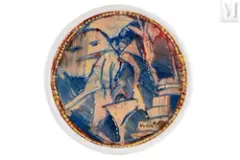 Faire ses valises by Pierre Alechinsky, 2010, Acrylique sur papier, marouflé sur toile, sold Nov 2021