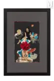 Femme à la rose by Georges Hugnet, 1962, Collage sur papier, sold Nov 2021