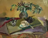 Nature morte à la théière by Dorotha Kucembianka dite Dora Bianka, Huile sur toile, sold Nov 2021