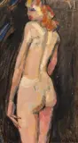 Nu de dos by Czeslaw Zawadzinski, Huile sur panneau, sold Nov 2021