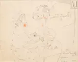 Beauty Parlor by Jules Pascin, Crayon et aquarelle sur papier, sold Nov 2021