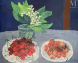 Nature morte aux fruits by Esther Carp, Huile sur panneau, sold Nov 2021