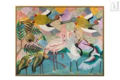 Sans titre by Pilipili Mulongoy, Huile sur toile, sold Jun 2021