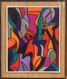 Sans titre by François Iloki, Huile sur isorel, sold Jun 2021