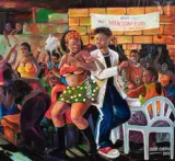 Bar Mansoni Fuidi by Chéri Cherin, 2008, Acrylique sur toile, sold Jun 2021