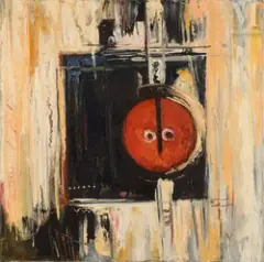 Composition by Roger Mimbayi Botembe, Huile sur toile, sold Jun 2021