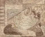 Composition by Serge Charchoune, Huile sur toile d'origine, sold Jun 2021