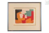 Composition by Serge Poliakoff, 1959, Lithographie en couleurs, épreuve, sold Jun 2021