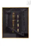 Composition by Jean Piaubert, 1958, Huile sur toile, sold Jun 2021