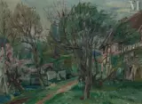 Paysage de campagne, Seine et Marne Réalisé en 1934 by Henri Epstein, Huile sur toile, sold May 2021