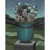Bouquet de fleurs by André Bauchant, 1932, Huile sur toile, sold Oct 2016
